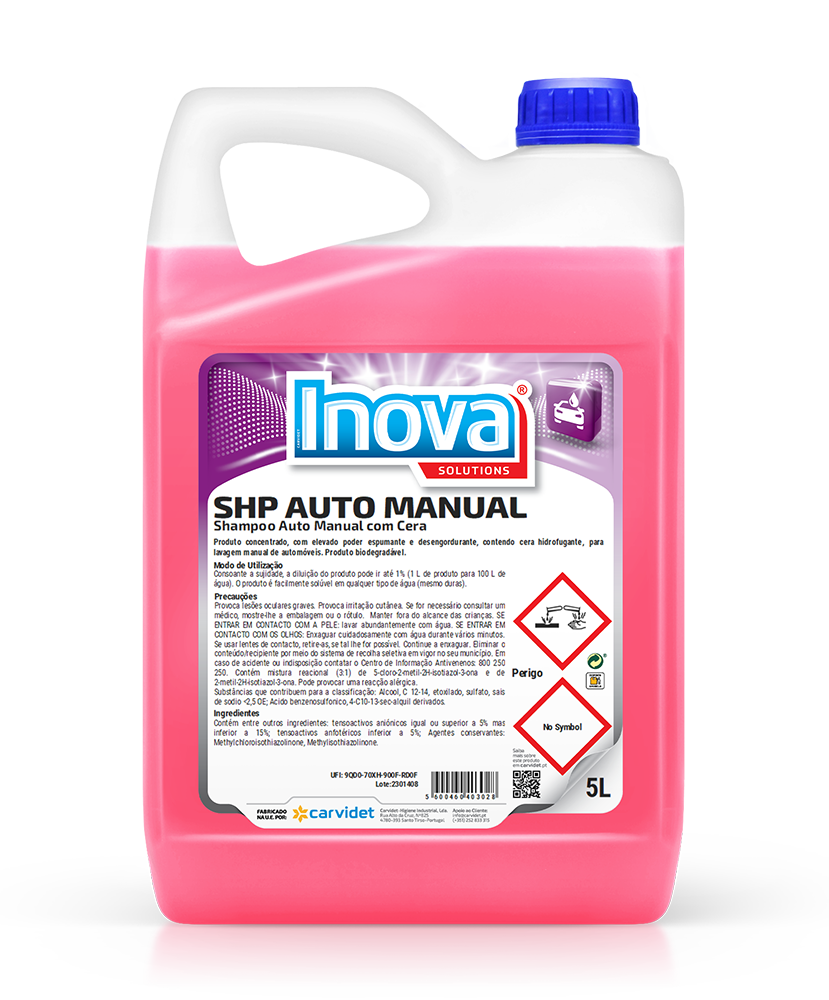 Shampoo auto manual com cera