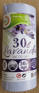 Sacos do lixo 30L Lavanda