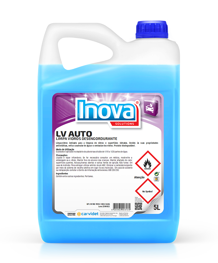 Limpa vidros desengordurante