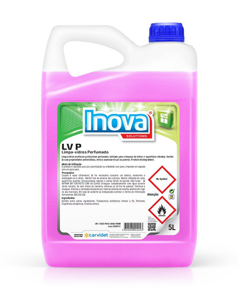 Limpa vidros profissional perfumado