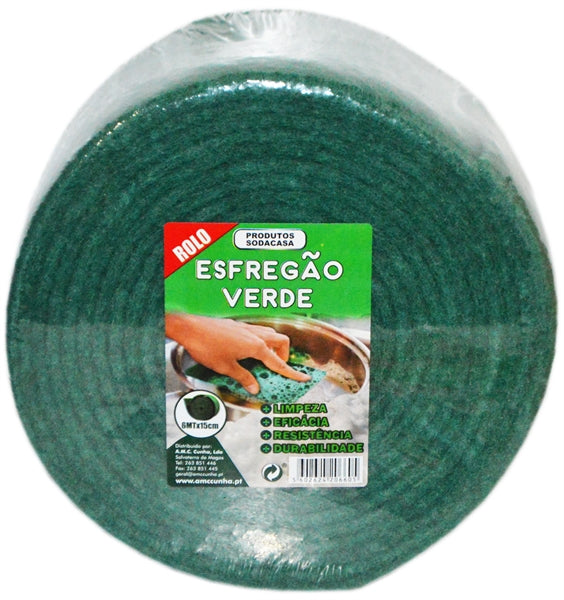 Esfregão verde rolo