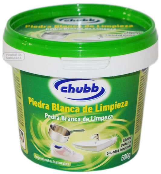 Pedra branca de limpeza