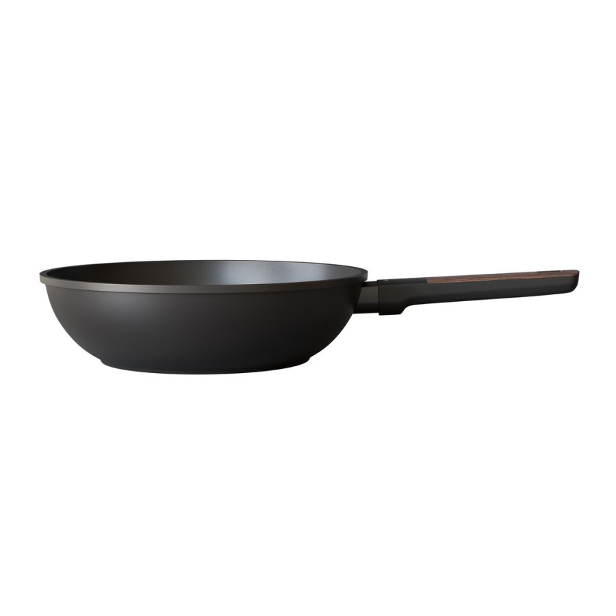 Wok Black Wood